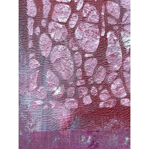 Acrylic Custom Painting Purple Blue Silver White Pink - Picture 4 of 6